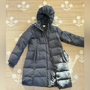 Jcrew Women's Black Puffer Coat